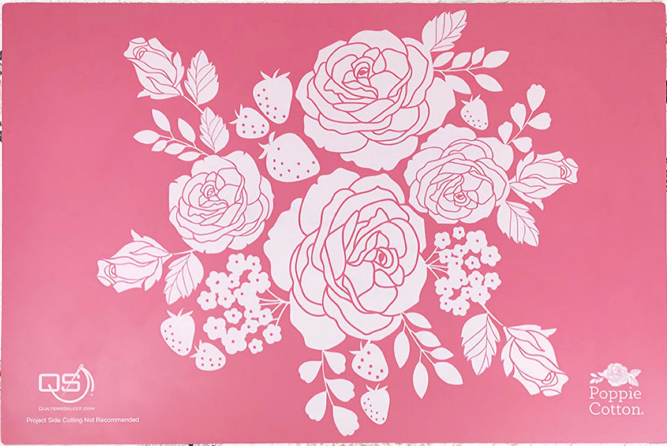 Poppi Cotton Cutting Mat 22" x 34" Pink