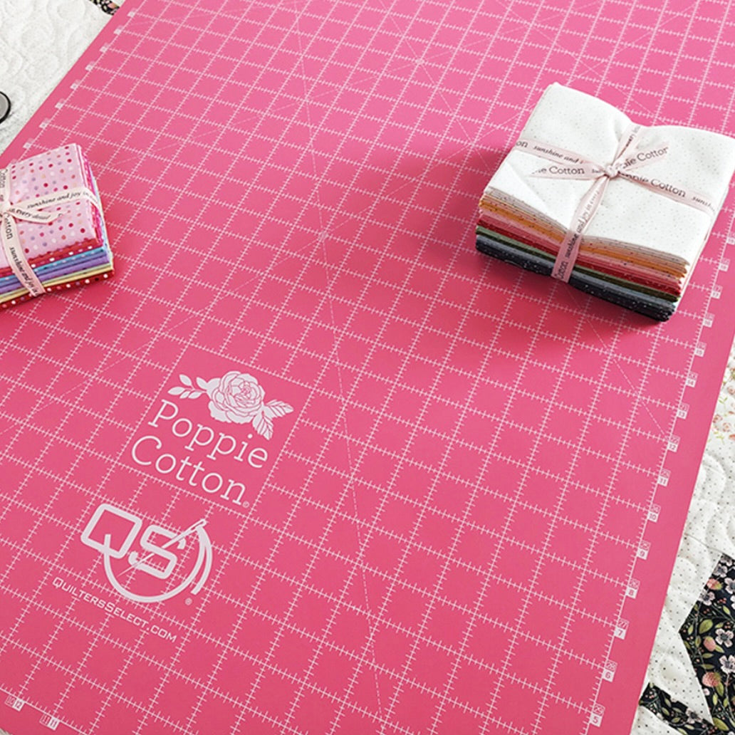 Poppi Cotton Cutting Mat 22" x 34" Pink