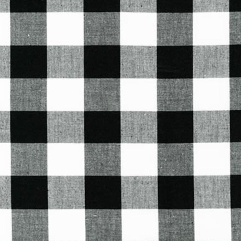 Black Carolina Gingham 2"
