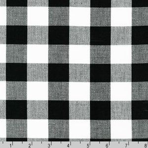 Black Carolina Gingham 2"