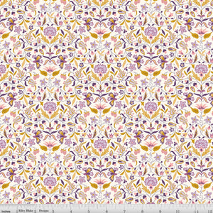 Liberty Tudor Celebration Quilt Nouveau Gold & Lilac