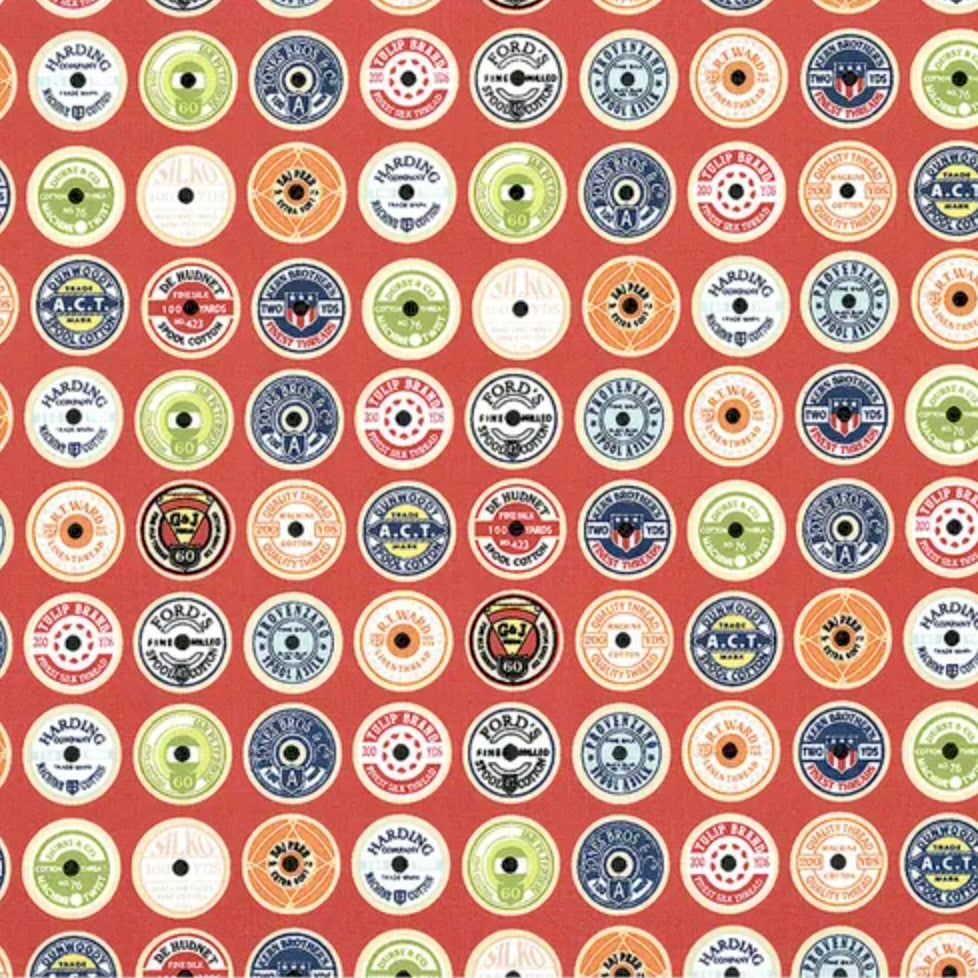 Sew Much Fun Thread Spools Navy