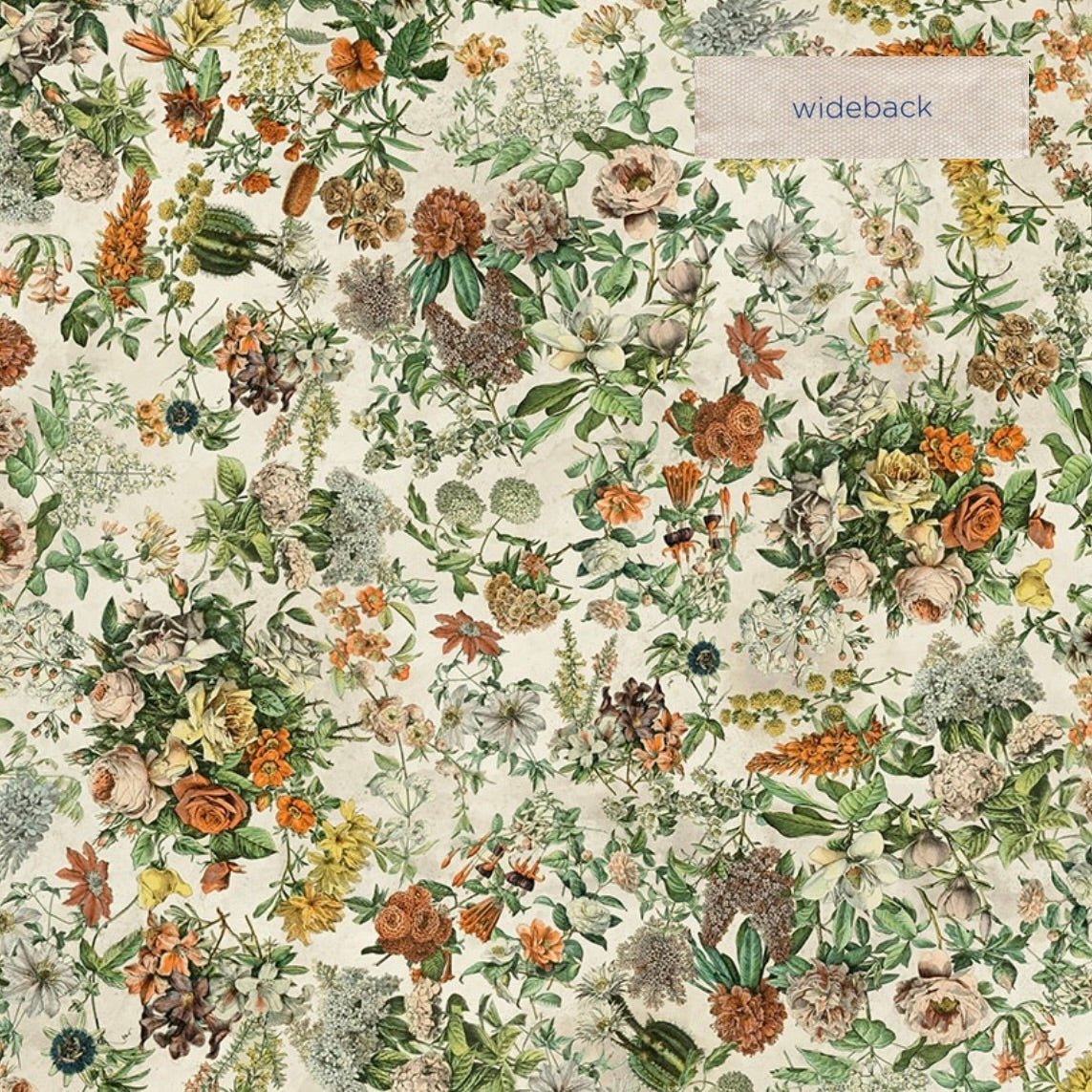 Curated Botanical Wideback