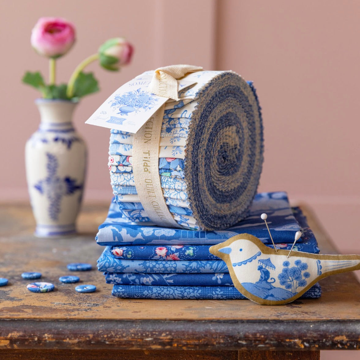 Tilda Something Blue Jelly Roll