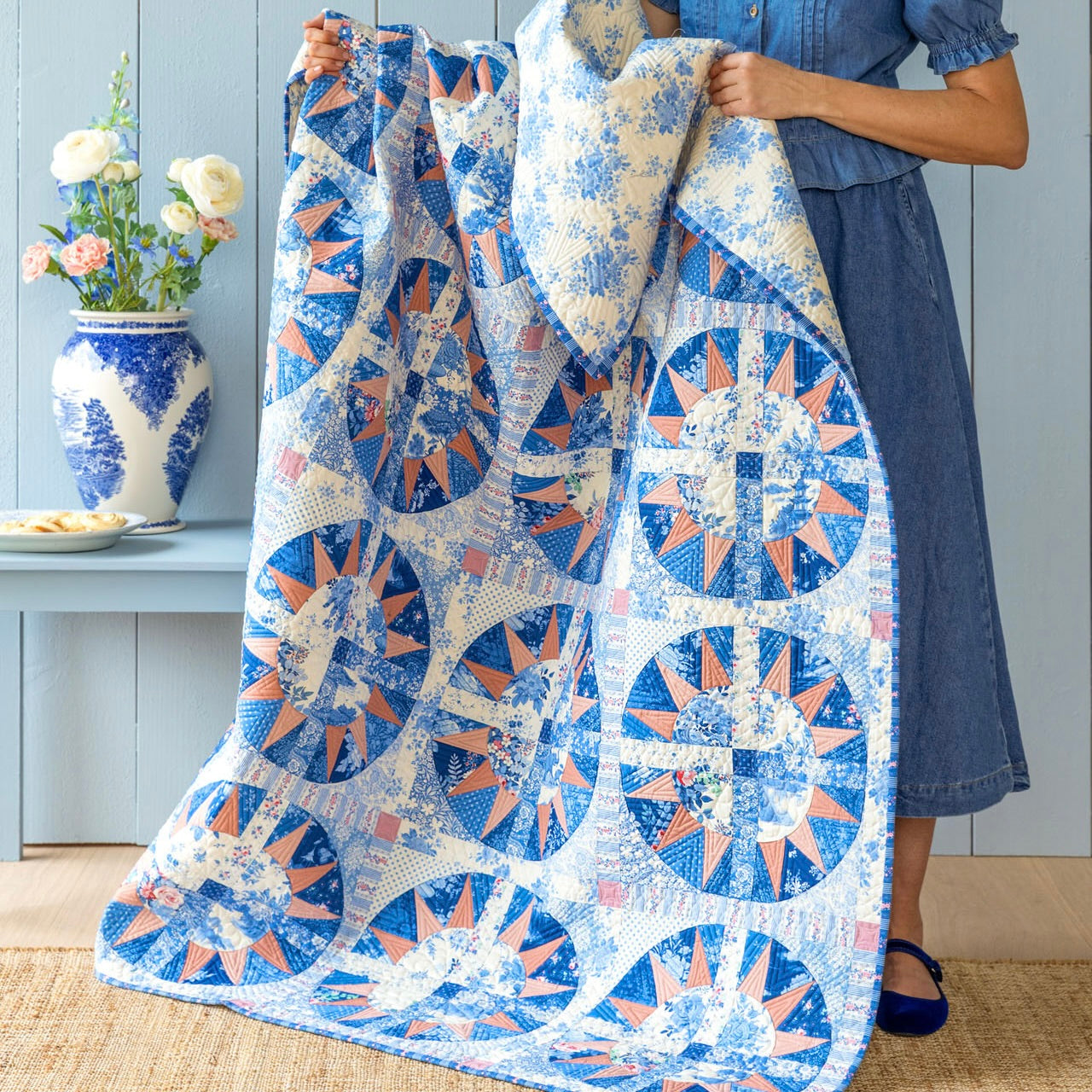 Tilda Somthing Blue Bushbloom Blue