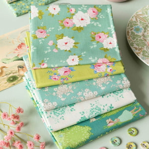 Tilda Sunday Brunch Fat Quarter Bundle Lime/Teal