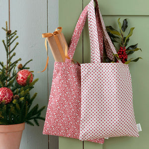 Tilda Woven Polkadot Red