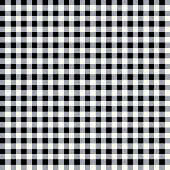 Gingham Weave Black