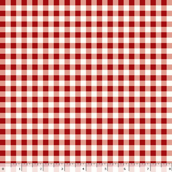 Gingham Weave Red