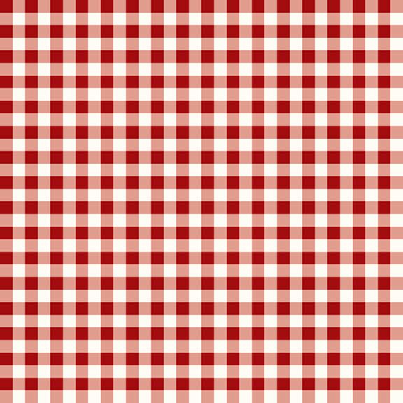 Gingham Weave Red