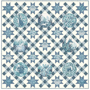 Foxwood Quilt Kit Blue