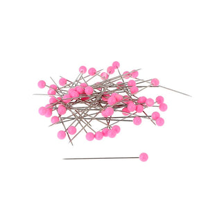 Bohin Round Head Pins Fuchsia