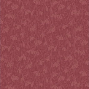 Liberty Snowdrop Spot Sienna Red