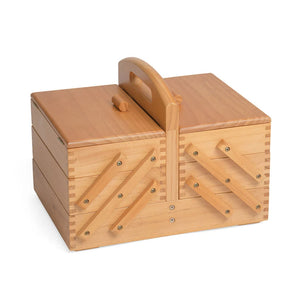 Cantilever Wooden Sewing Box Medium