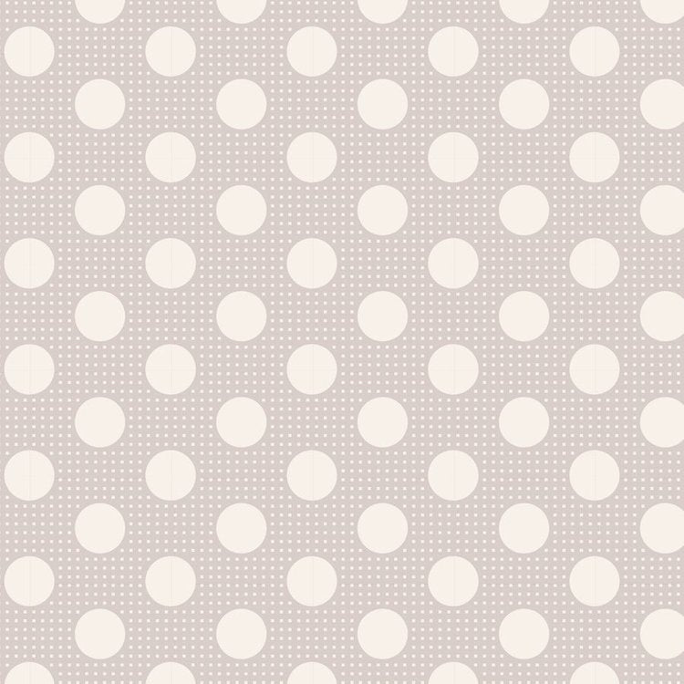 Tilda Medium Dots Light Grey quilt fabric