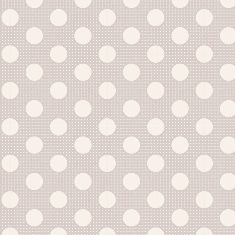 Tilda Medium Dots Light Grey quilt fabric