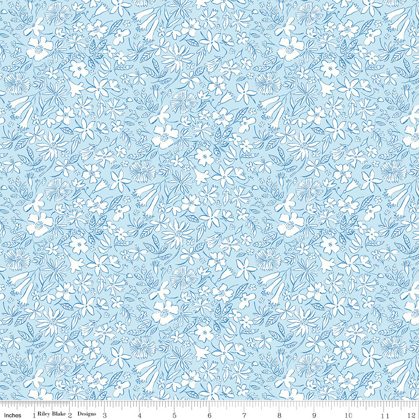 Liberty Riviera Summer Sketch Blue