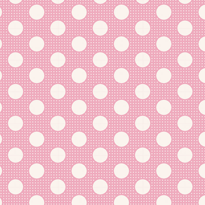 Tilda Medium Dots Pink quilt fabric