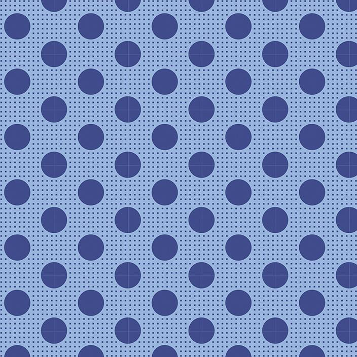 Tilda Medium Dots Denim Blue