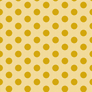 Tilda Medium Dots Flaxen Yellow