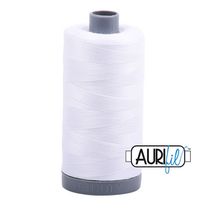 Aurifil 28wt Thread - White 2024