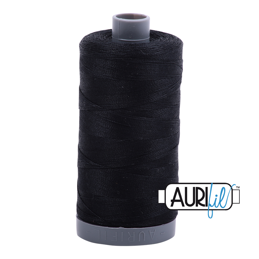 Aurifil 28wt Thread - Black 2692 - country clothesline