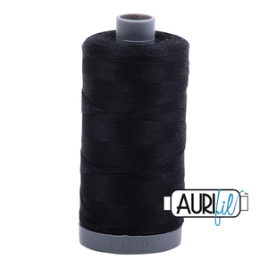 Aurifil 28wt Thread - Black 2692