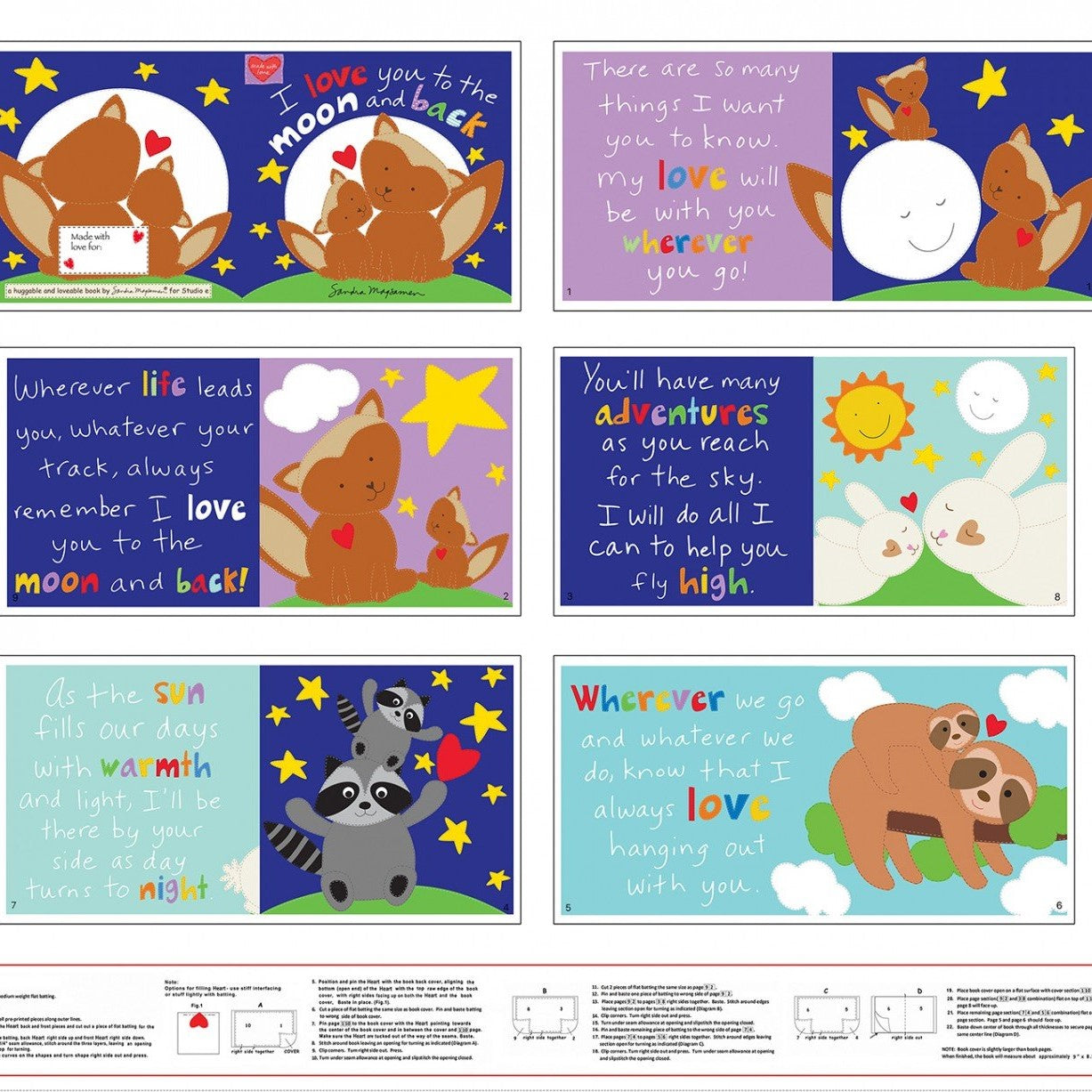 Huggable & Loveable Book Panel Moon