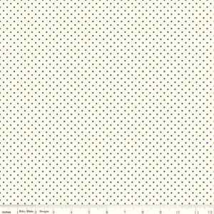 La Creme Swiss Dot Navy