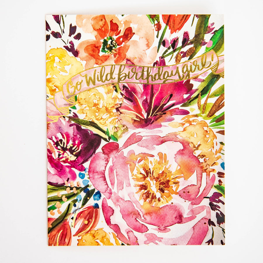 Go Wild Birthday Girl Card
