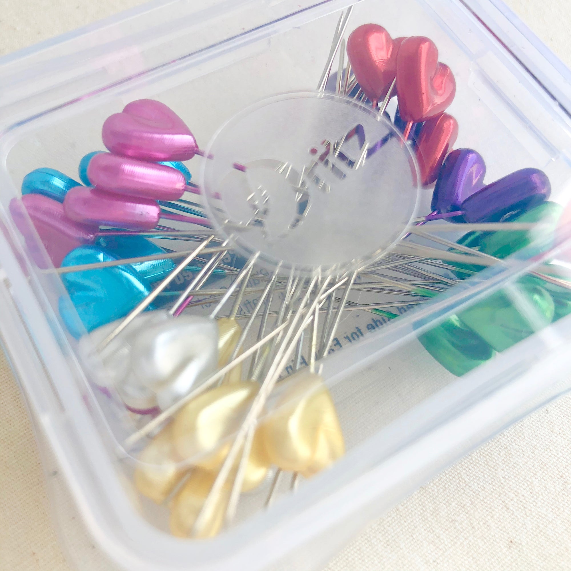 Pearlized Heart Pins