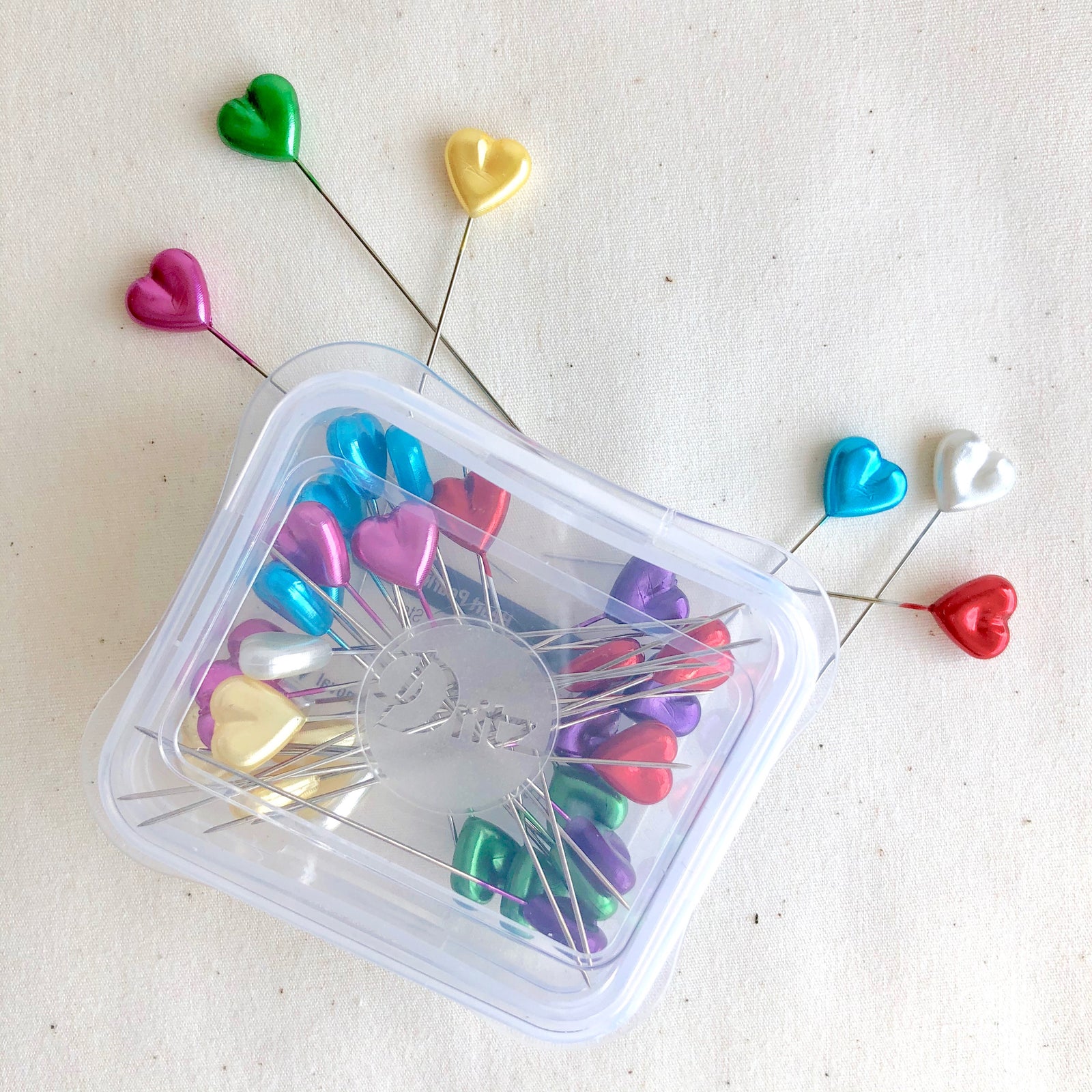 Pearlized Heart Pins