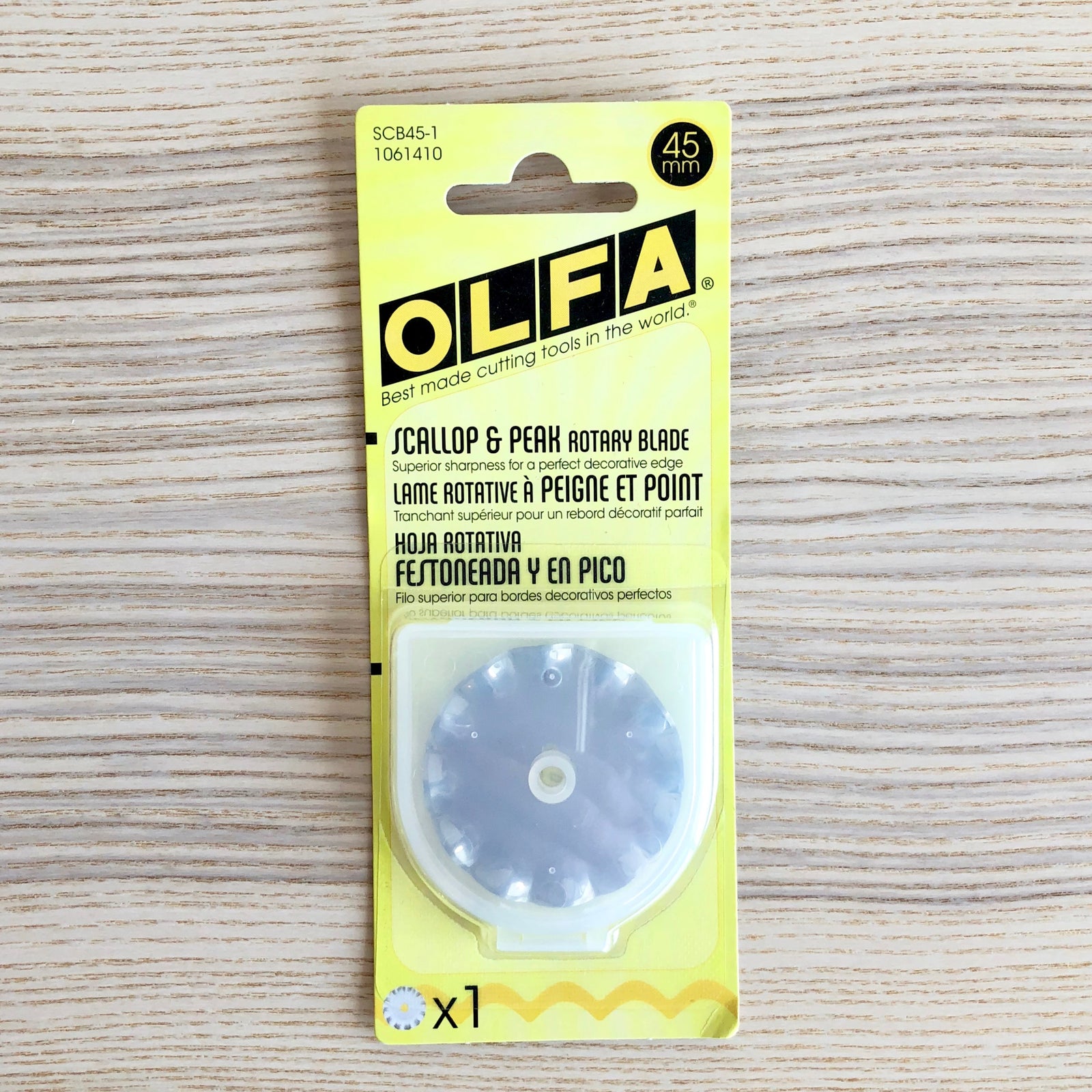 Olfa 45mm Scallop & Peak Rotary Blade