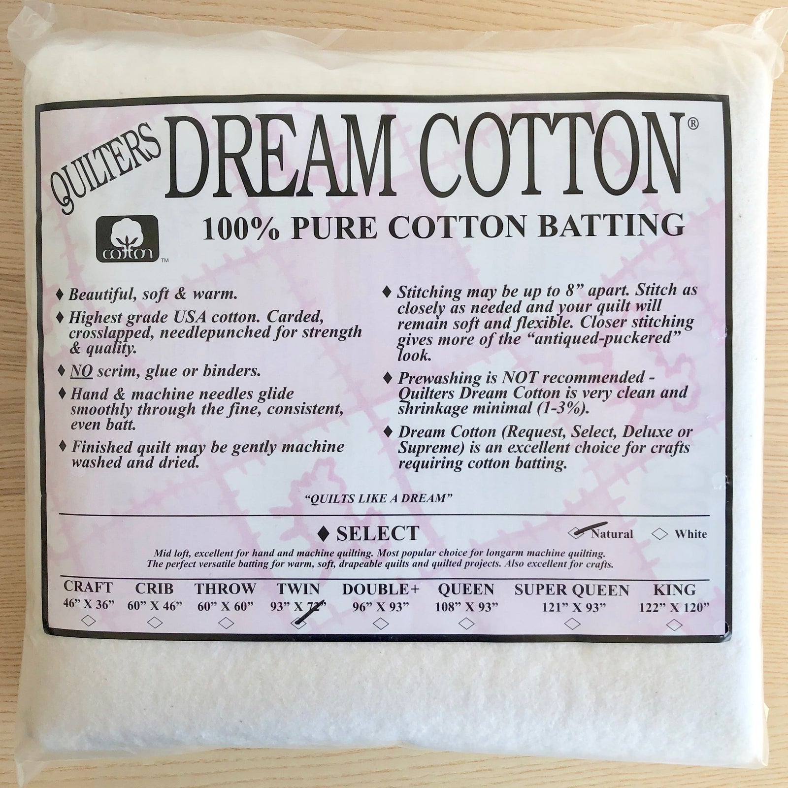 Quilters Dream Cotton Batting
