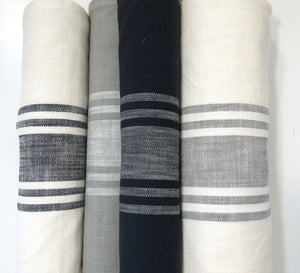 Urban Cottage Toweling Grey Stripe