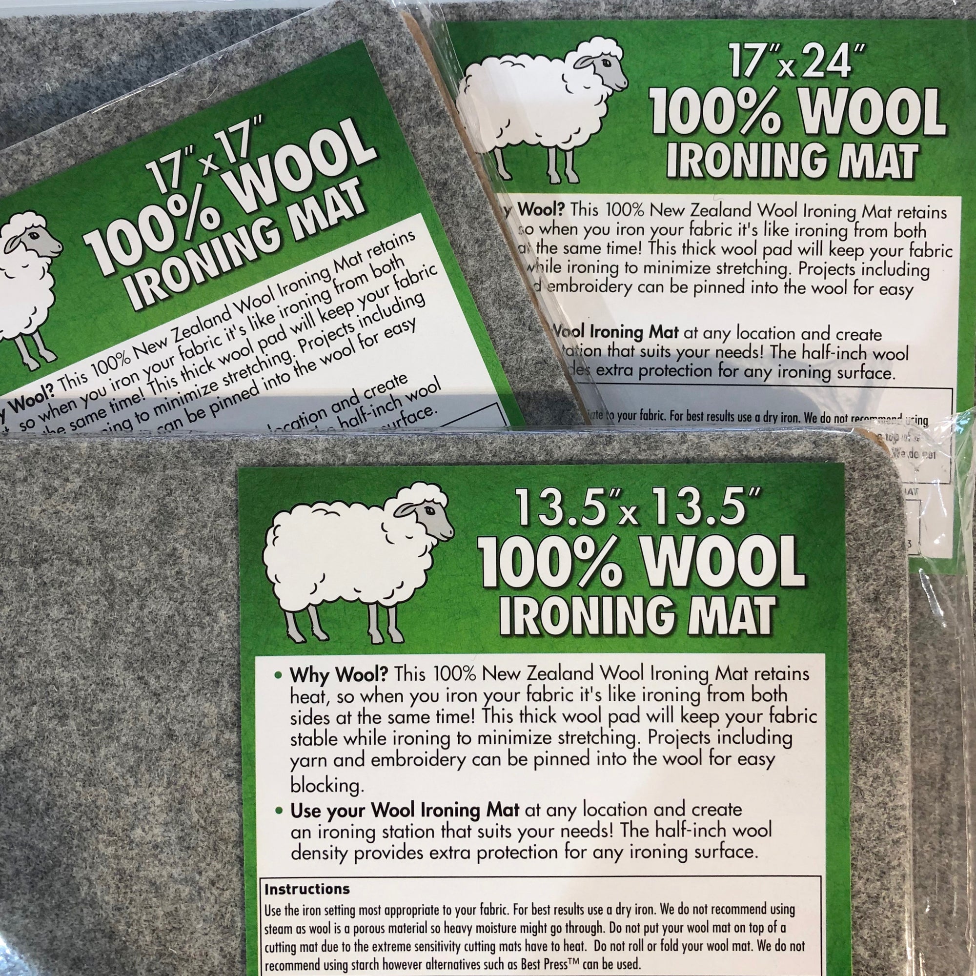 Wool Pressing Mat 17 x 17"