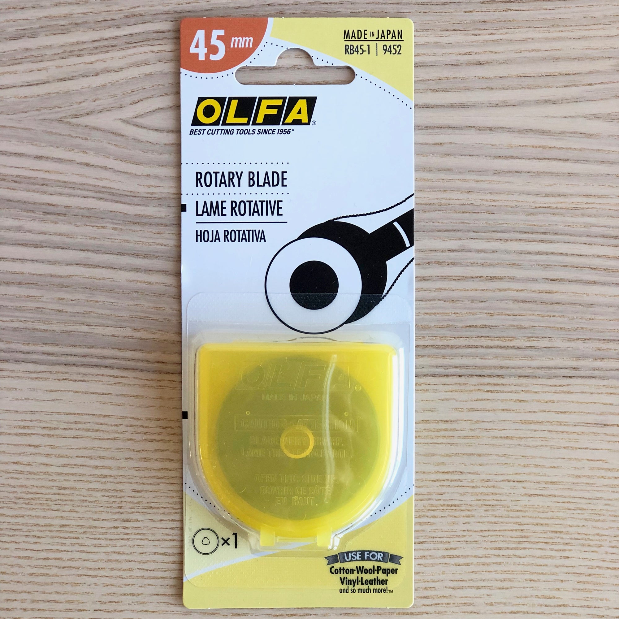 Olfa 45mm Replacement Rotary Blade - Pack of 1