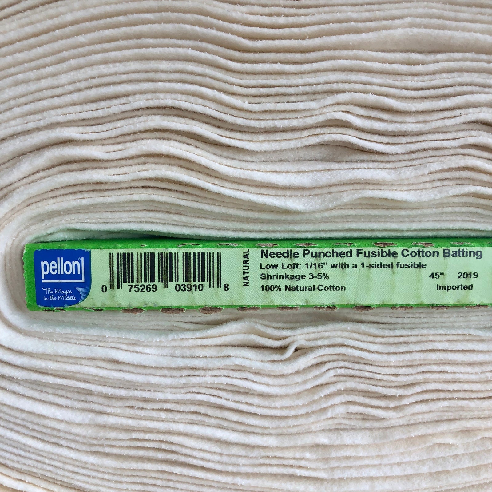 Fusible Cotton Batting H45B