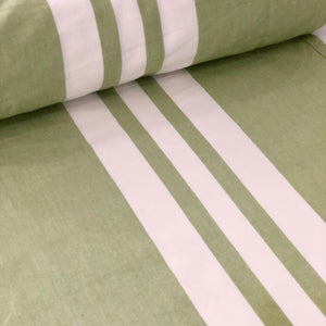 Vista Toweling Centre Stripe white on celdaon