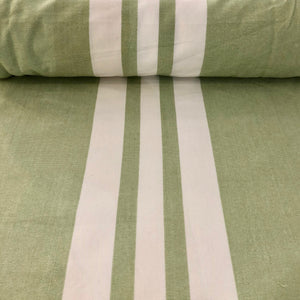 Vista Toweling Centre Stripe white on celdaon