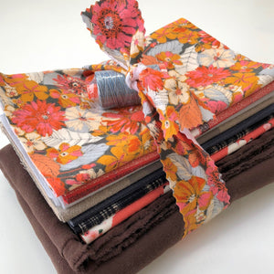 Flannel Ruffle Quilt Kit with Aurifil Thread