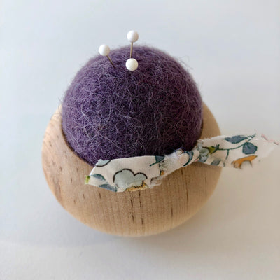 18th Century Wool Pin Cushions - Yellow or Purple – At the Sign of