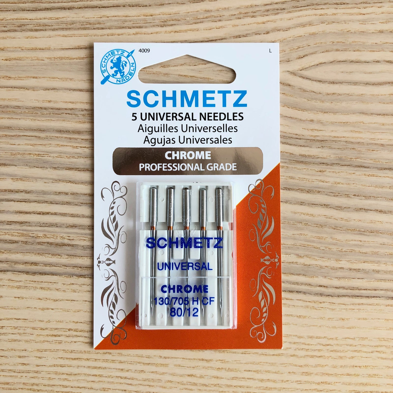 Schmetz Chrome Universal Machine Needles