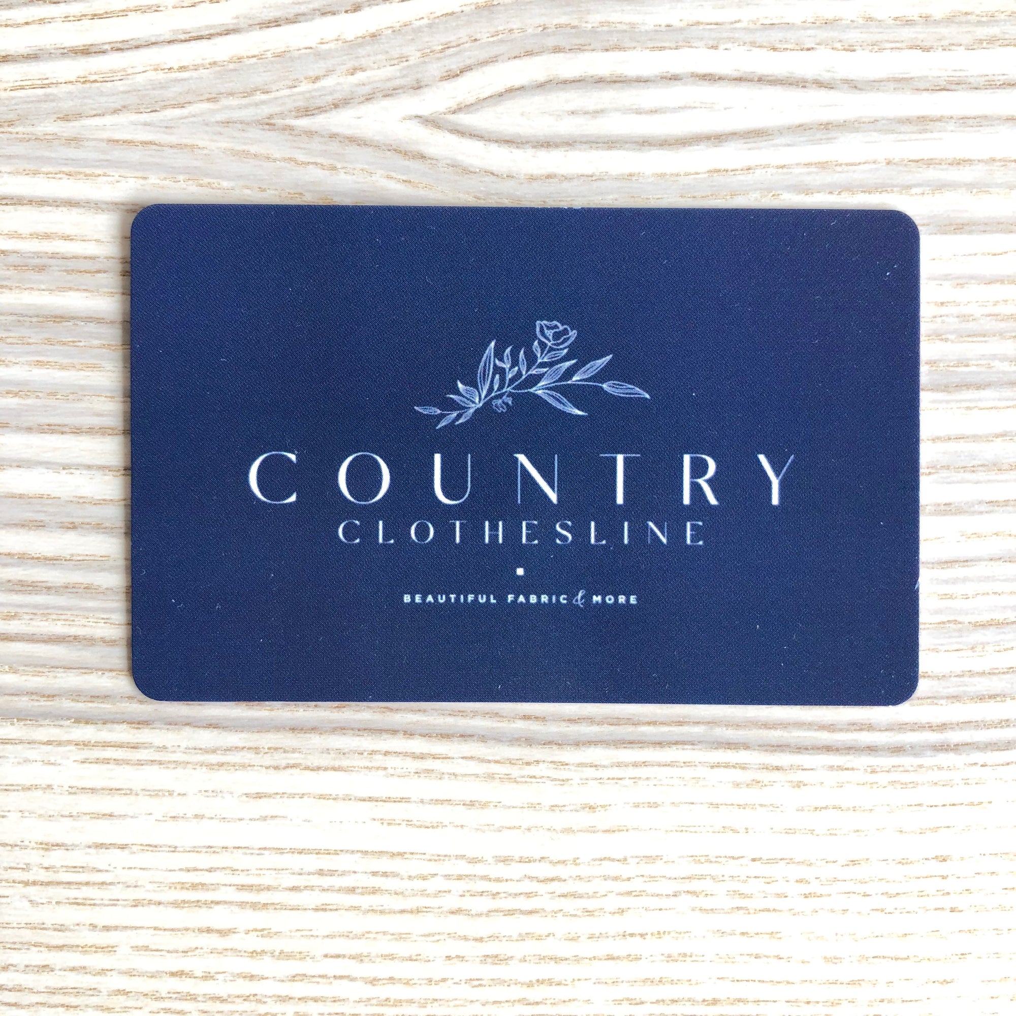 Country Clothesline Gift Card