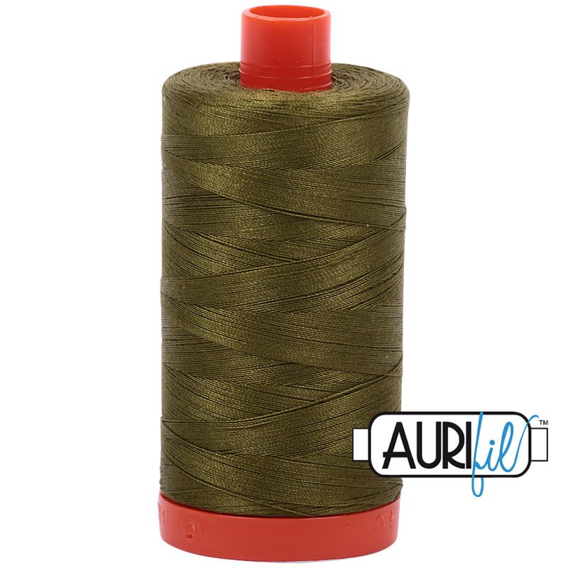 Aurifil 50wt Thread - Very Dark Olive 2887