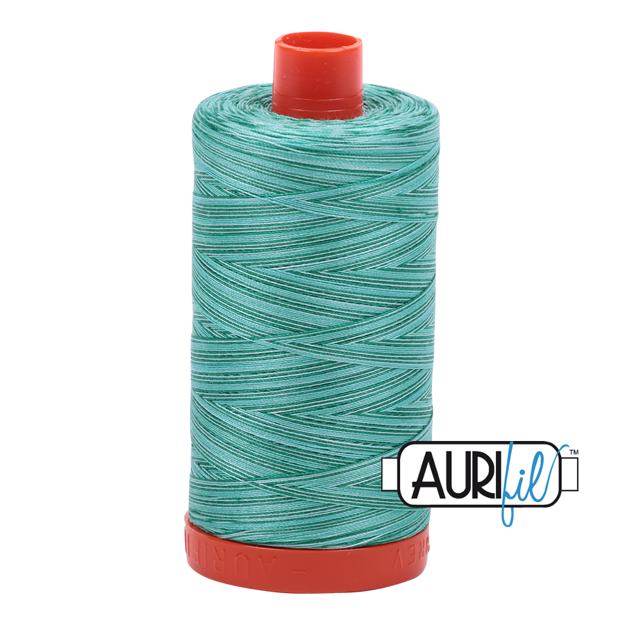 Aurifil 50wt Thread - Creme de Menthe Variegated 4662