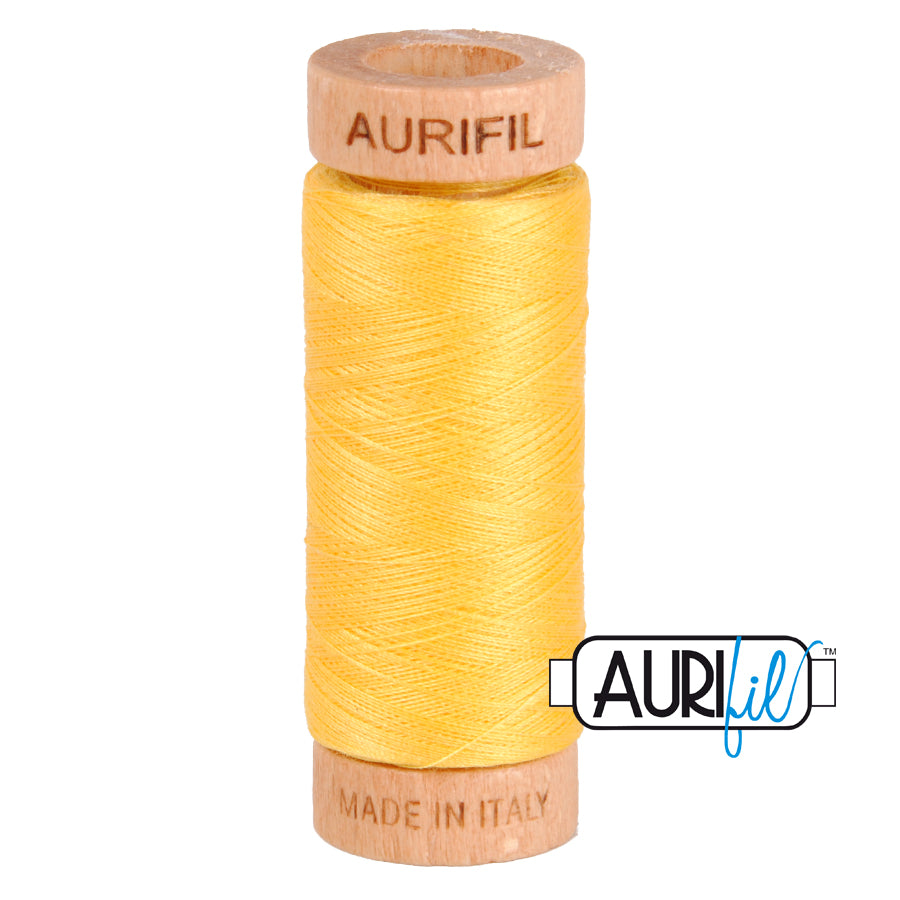 Aurifil 80wt Thread - Pale Yellow 1135
