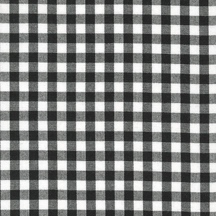 Black Carolina Gingham ¼"