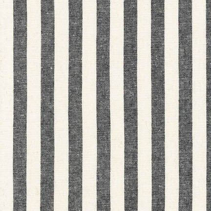 Essex Yarn Dyed Classic Woven Stripe Black