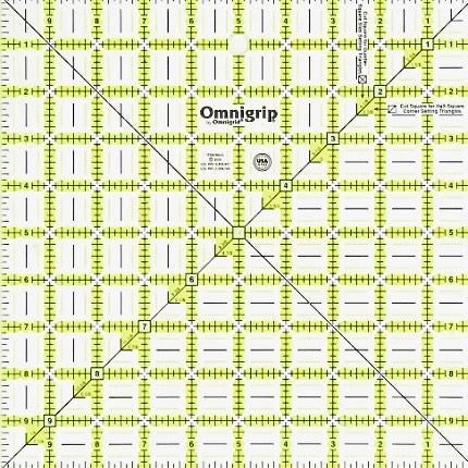 10" x 10" Omnigrip Non-Slip Ruler
